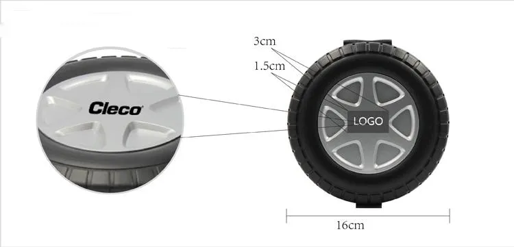 15 Piece Car Tool Kit In Tyre-Shaped Case