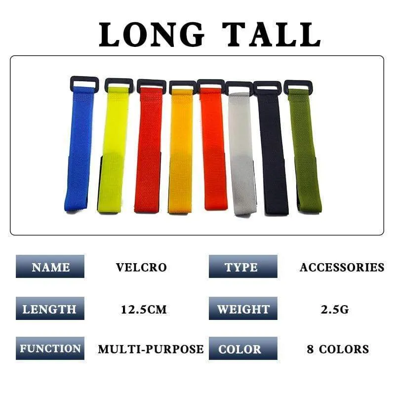 5pc Fishing Rod Tie Holders Straps Belts Suspenders Fastener Hook Loop Cable Cord Ties Belt Fishing Tackle Fishing Accessories