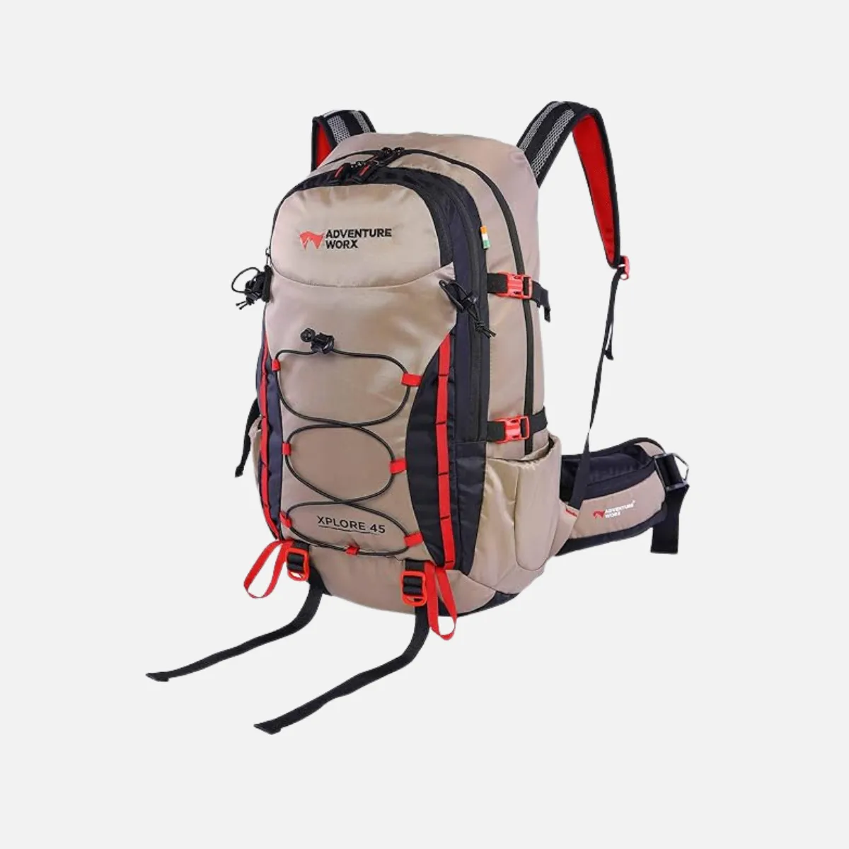 Adventure Worx Xplore 45 L Camping Backpack - Oak/Grey