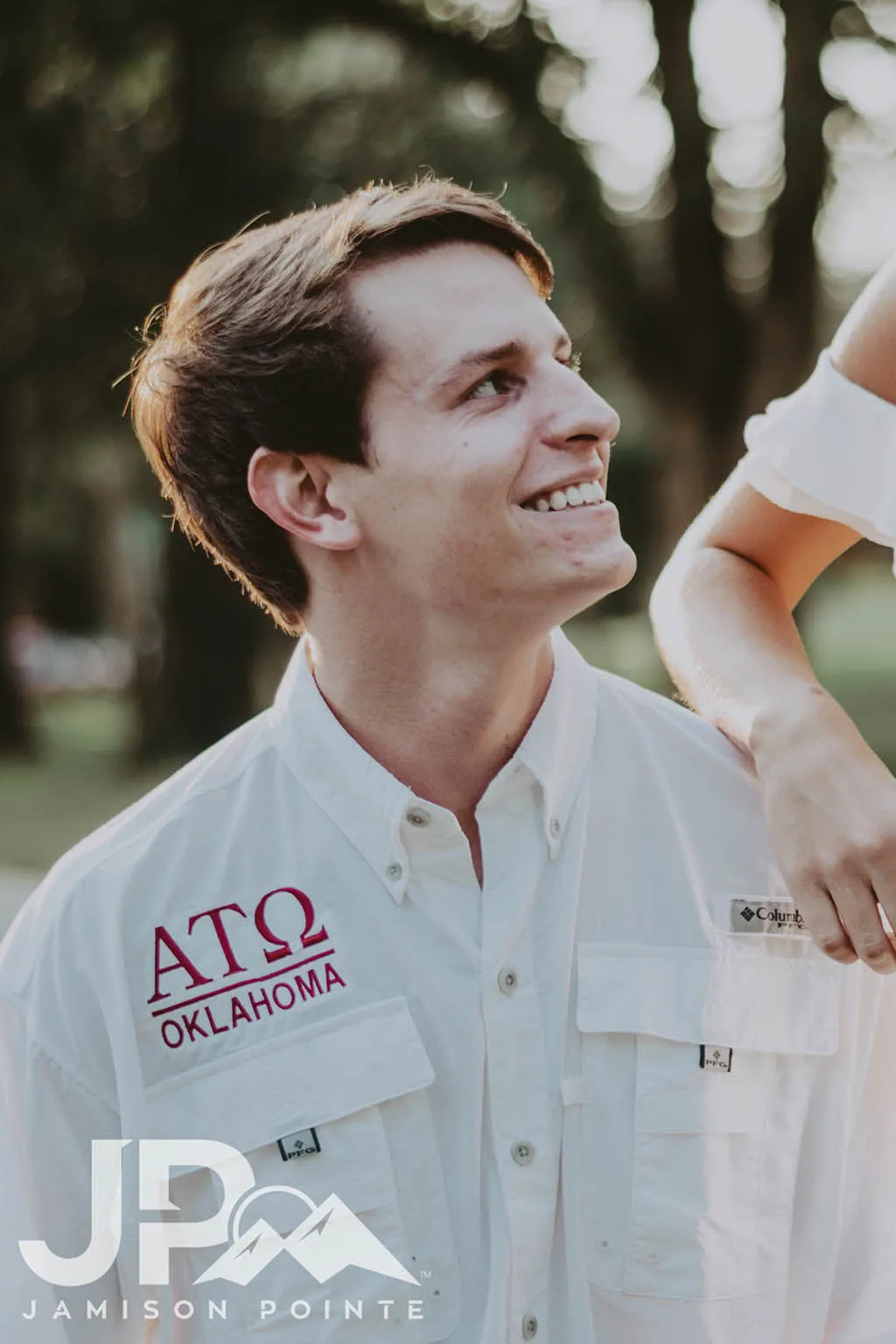 Alpha Tau Omega Oklahoma PR Fishing Polo: High-Quality Mens Apparel for Anglers