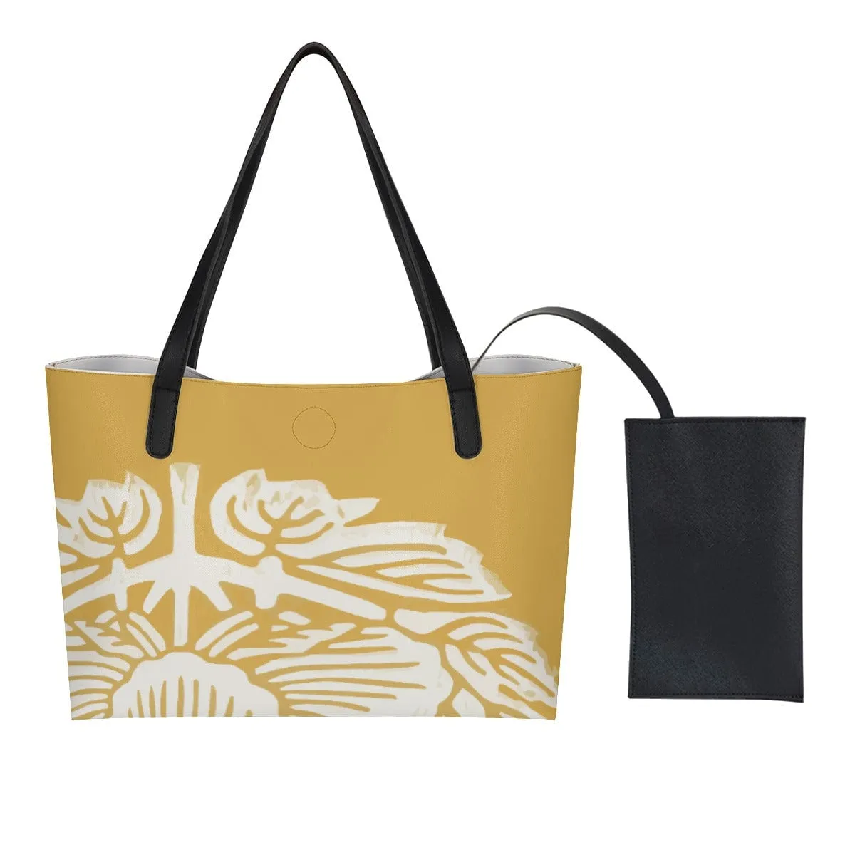 Amarillo Classic - Shopping Tote Bag With Black Mini Purse