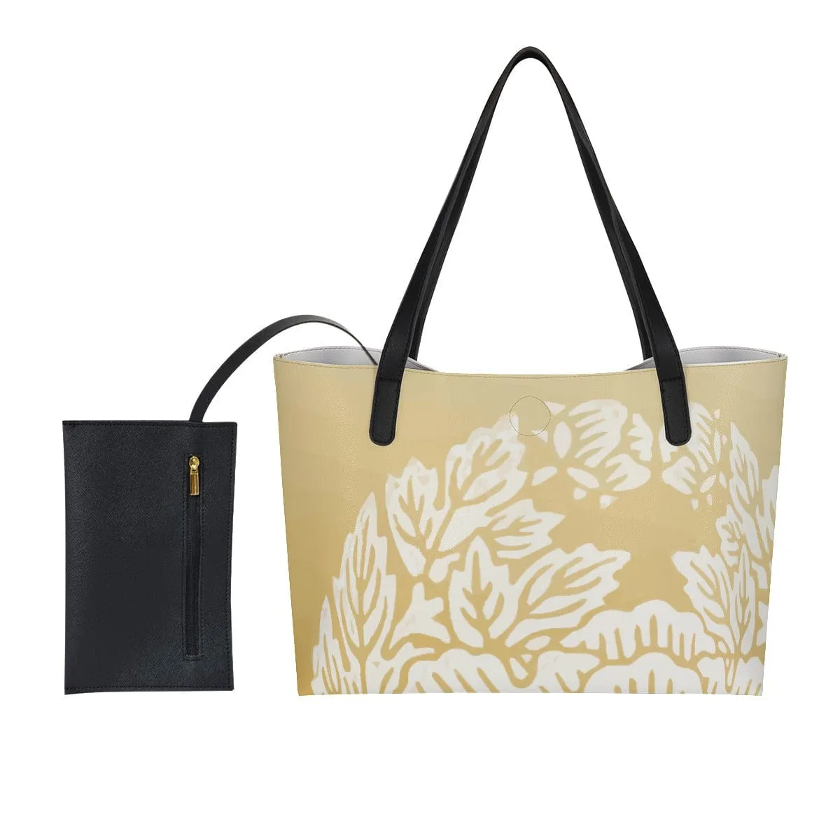 Amarillo Classic - Shopping Tote Bag With Black Mini Purse