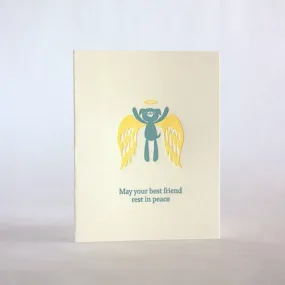 Angel Dog Pet Sympathy Card