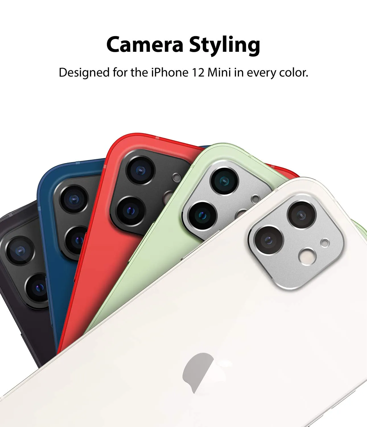 Apple iPhone 12 mini Camera Protector | Ringke's Camera Styling - Black