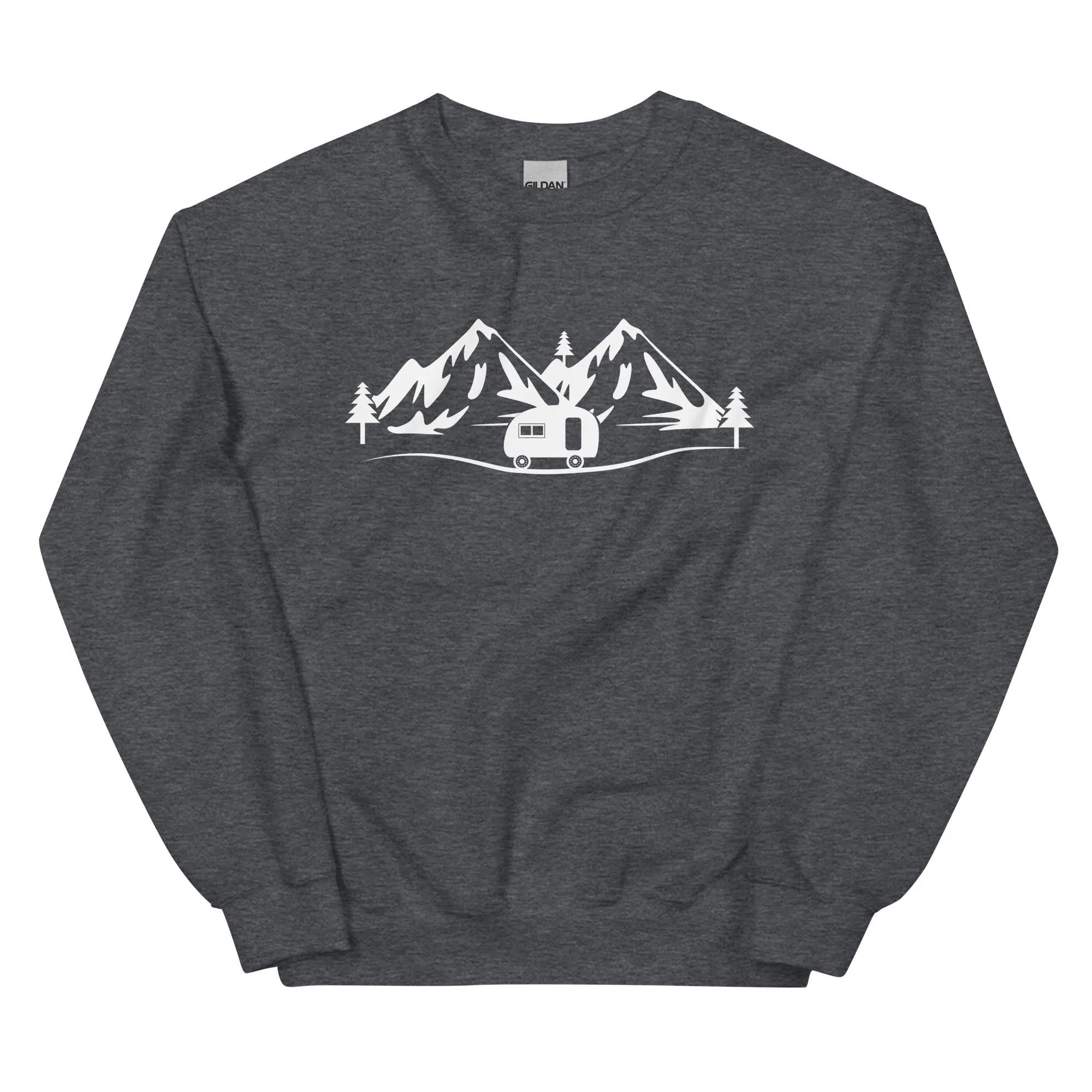 Berge - Camping Caravan - (11) - Sweatshirt (Unisex)