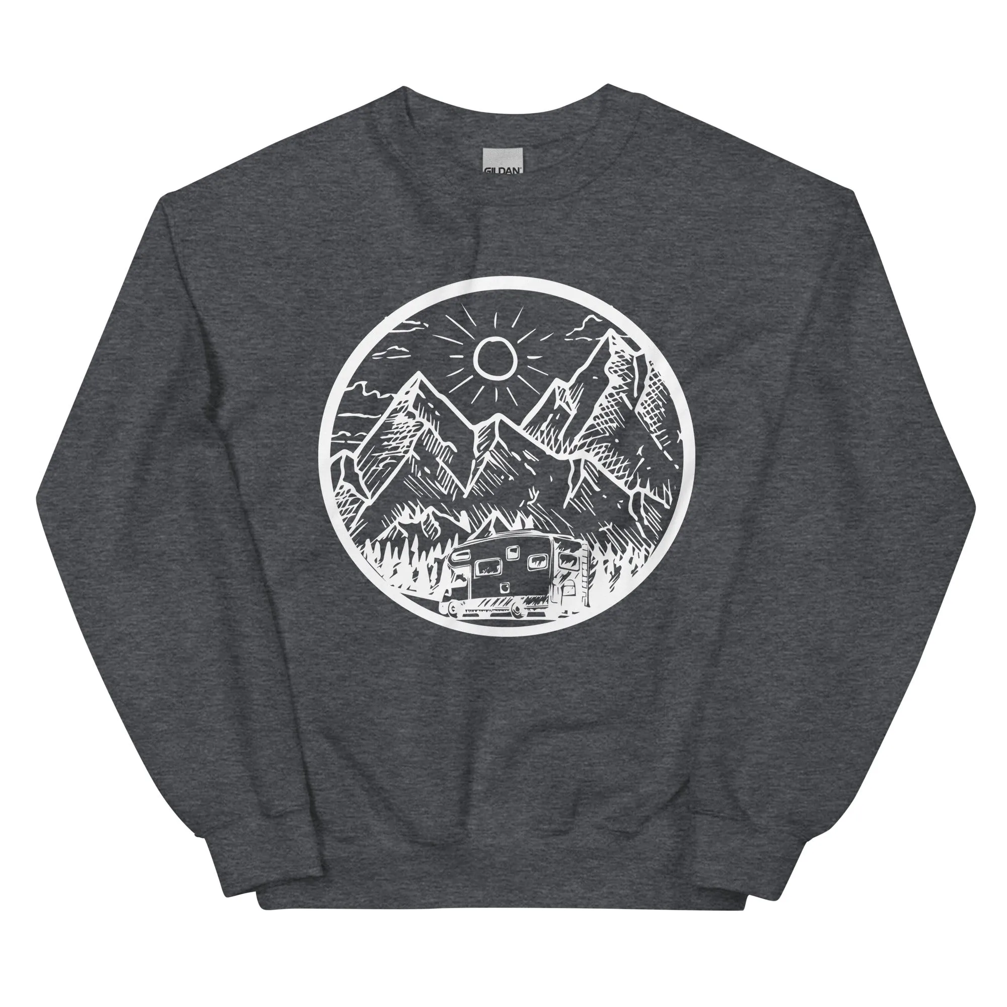 Berge - Camping Van - (12) - Sweatshirt (Unisex)