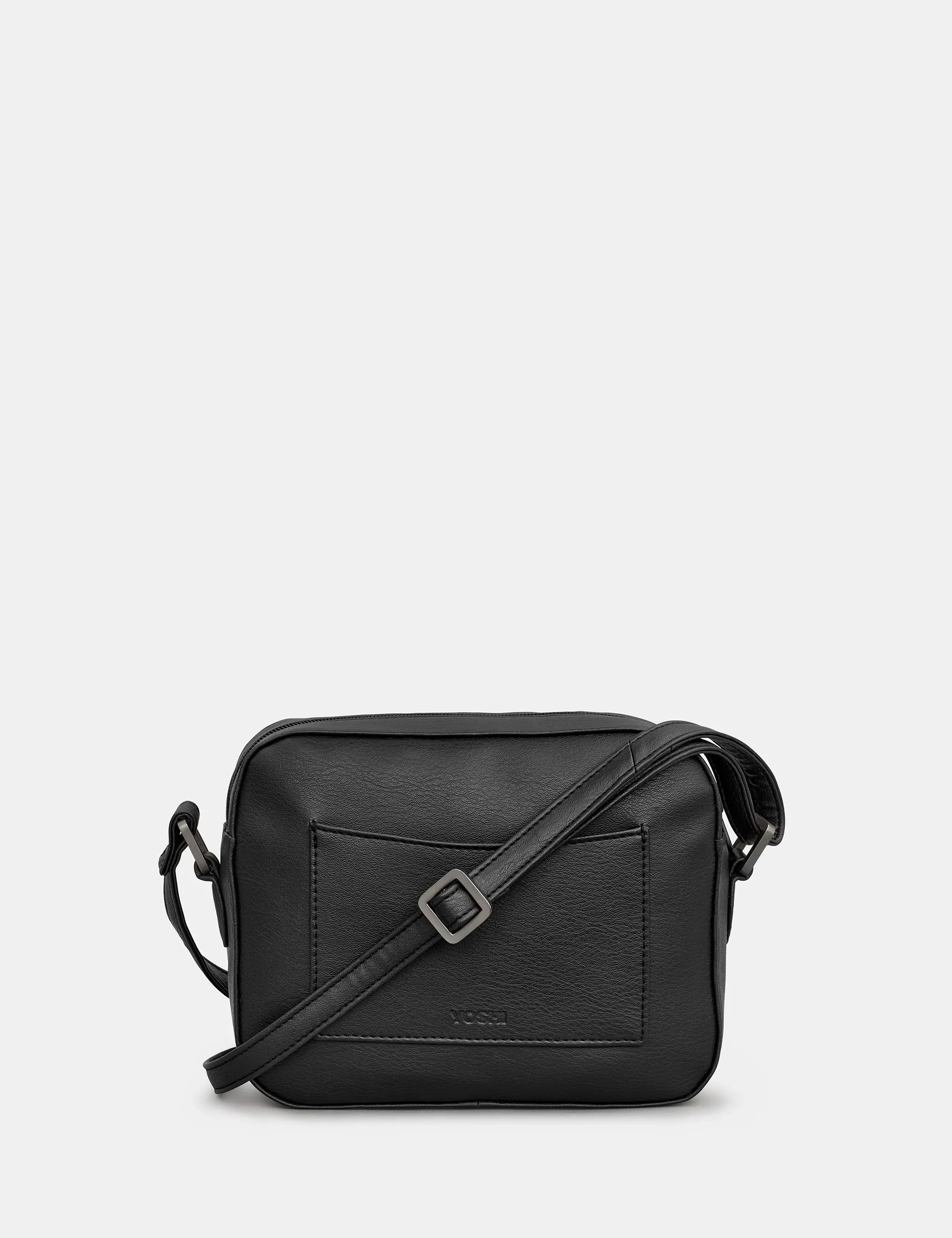 Bookworm Black Vegan Leather Camera Bag