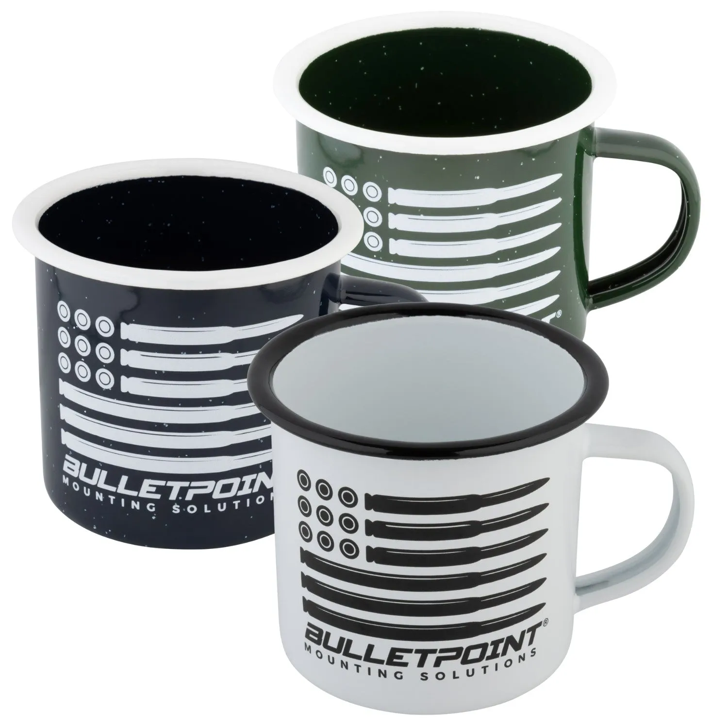 Bulletpoint 12oz Enamel Camping Mug