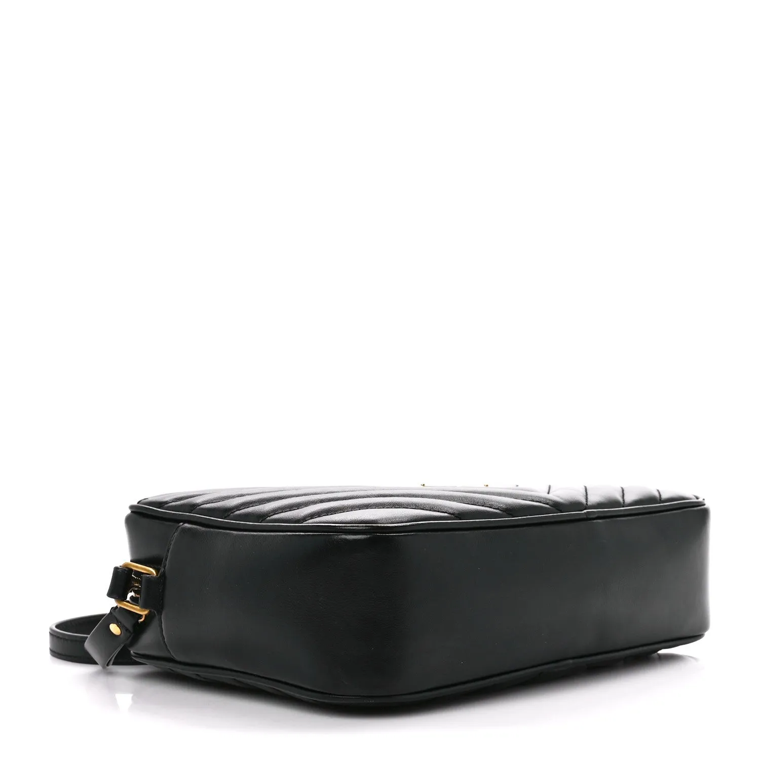 Calfskin Matelasse Monogram Lou Camera Bag Black