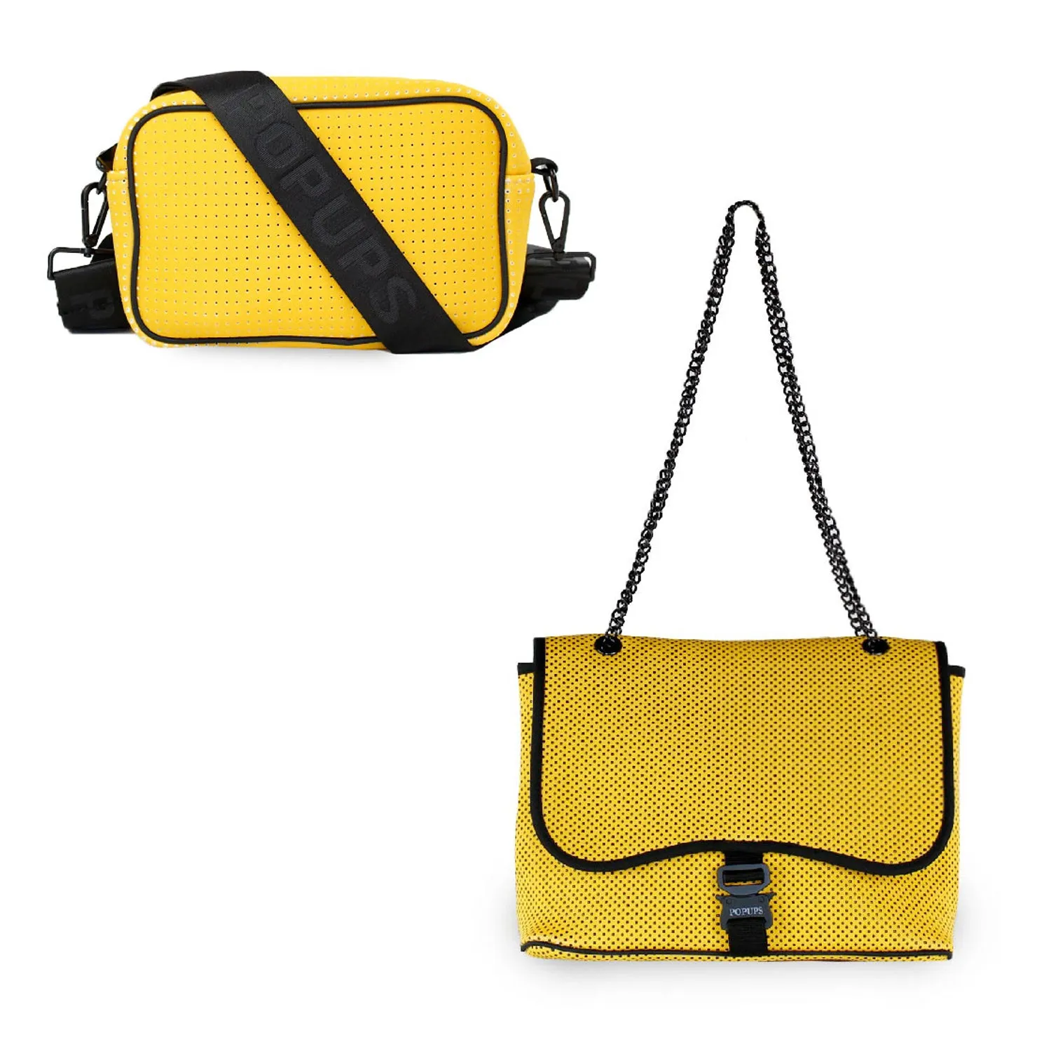 CAMERA BAG   FLAP CROSSBODY - MUSTARD