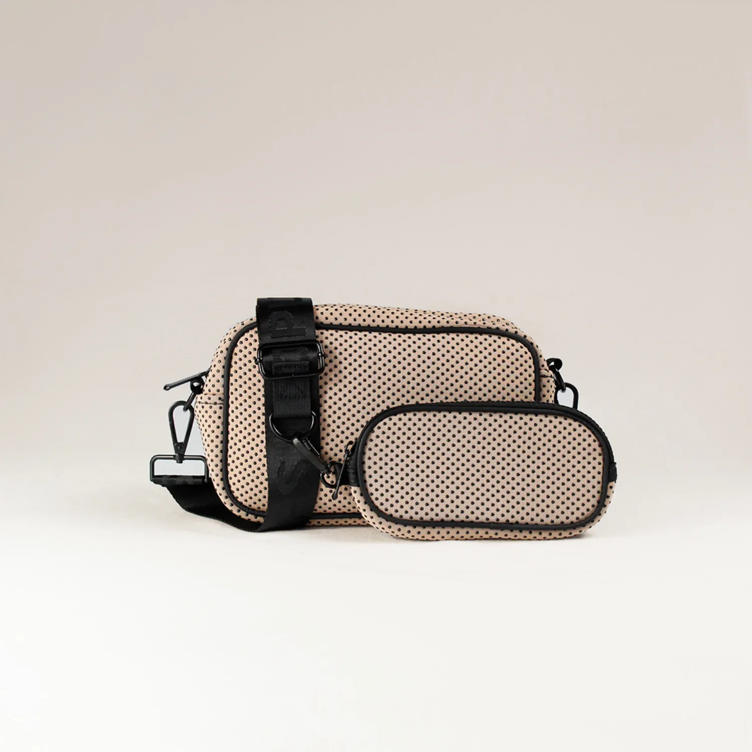 CAMERA BAG   FLAP CROSSBODY - TAN