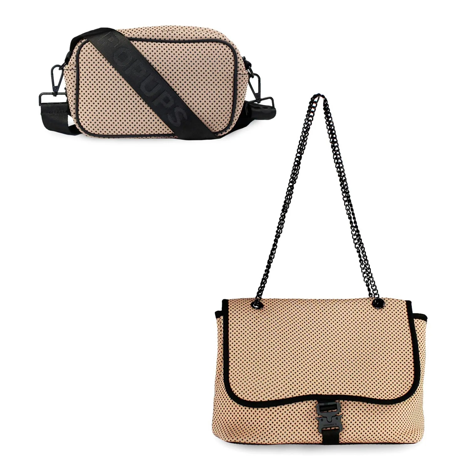 CAMERA BAG   FLAP CROSSBODY - TAN