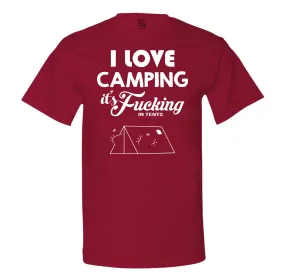 Camping Is In Tents Men's Tee