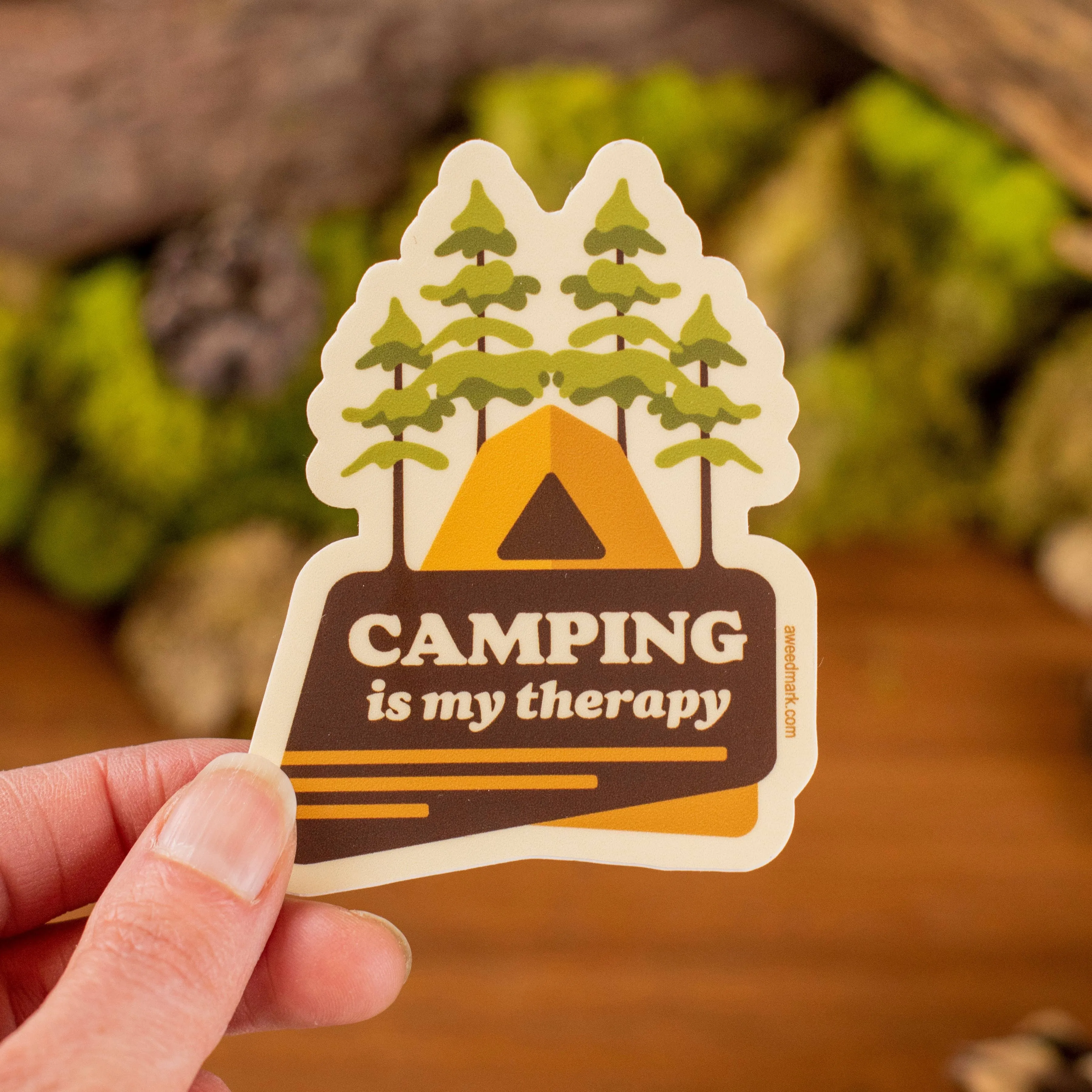 Camping is my Therapy Sticker