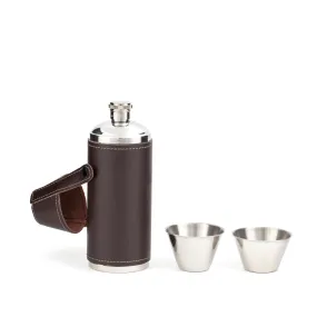 Camping Leather Flask Set