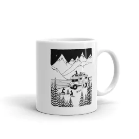 Camping With Dogs Ceramic Mug