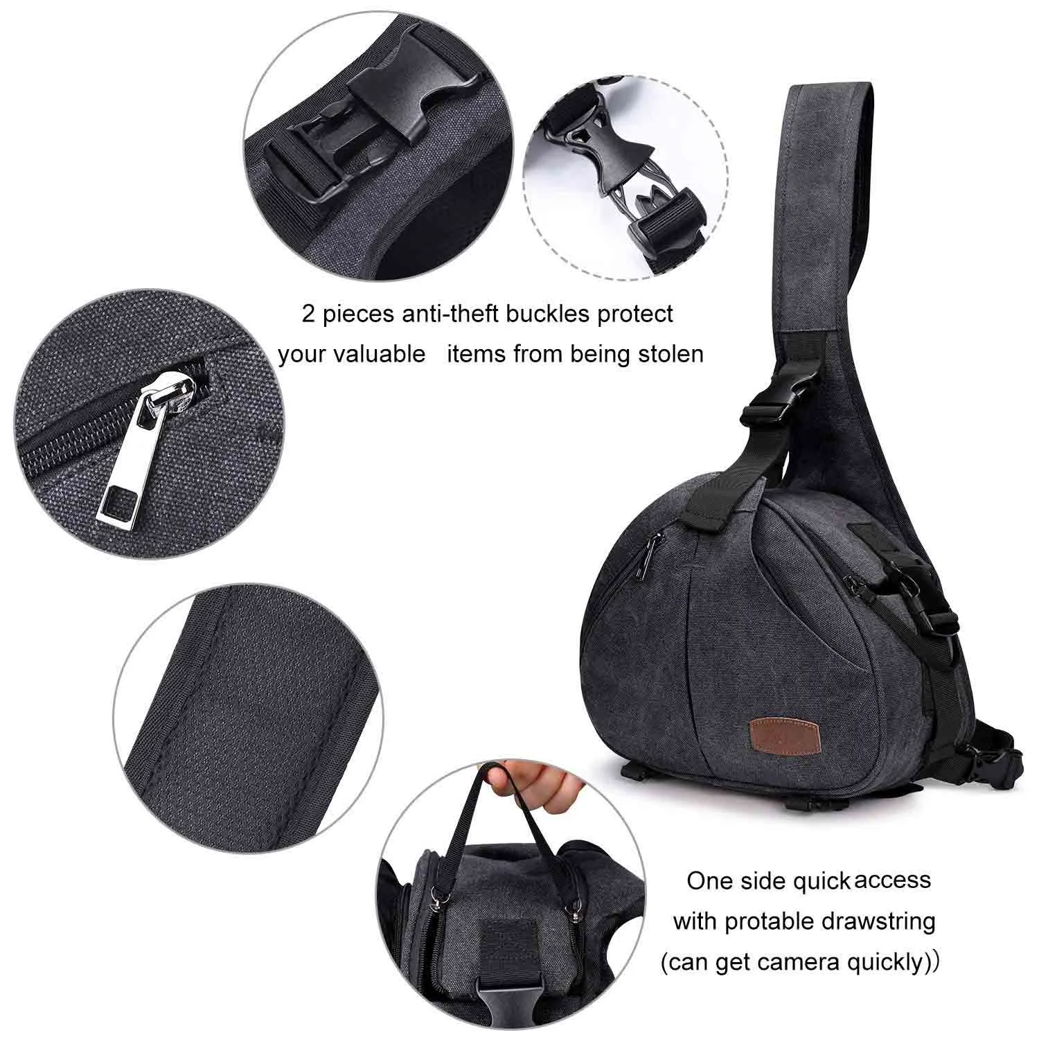 Canvas Camera Sling Bag