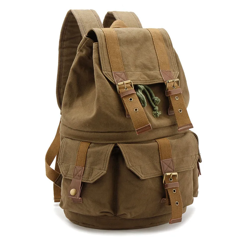 Canvas DSLR Camera Backpack Canvas Travel Backpack Casual Laptop Backpack