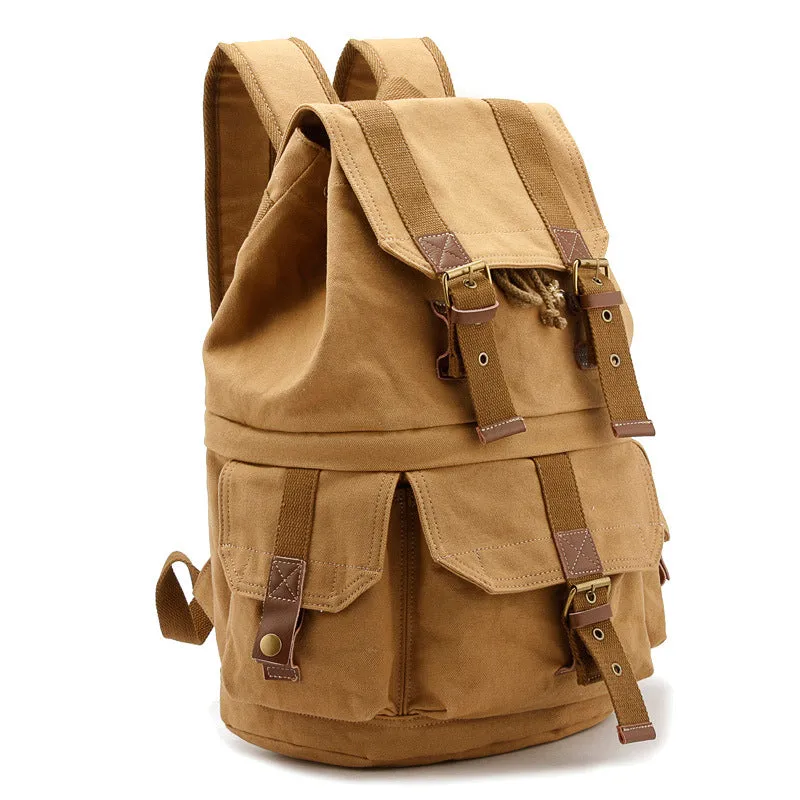 Canvas DSLR Camera Backpack Canvas Travel Backpack Casual Laptop Backpack