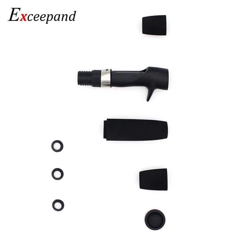 Casting Fishing Rod Handle Black EVA Foam Split Pole Grips Replacement Parts for Fishing Rod Building or Repair