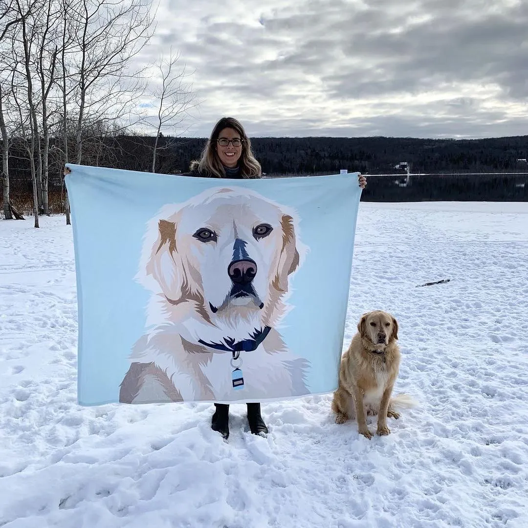 Custom Dog Blanket Pet Blanket Custom Pet Blanket