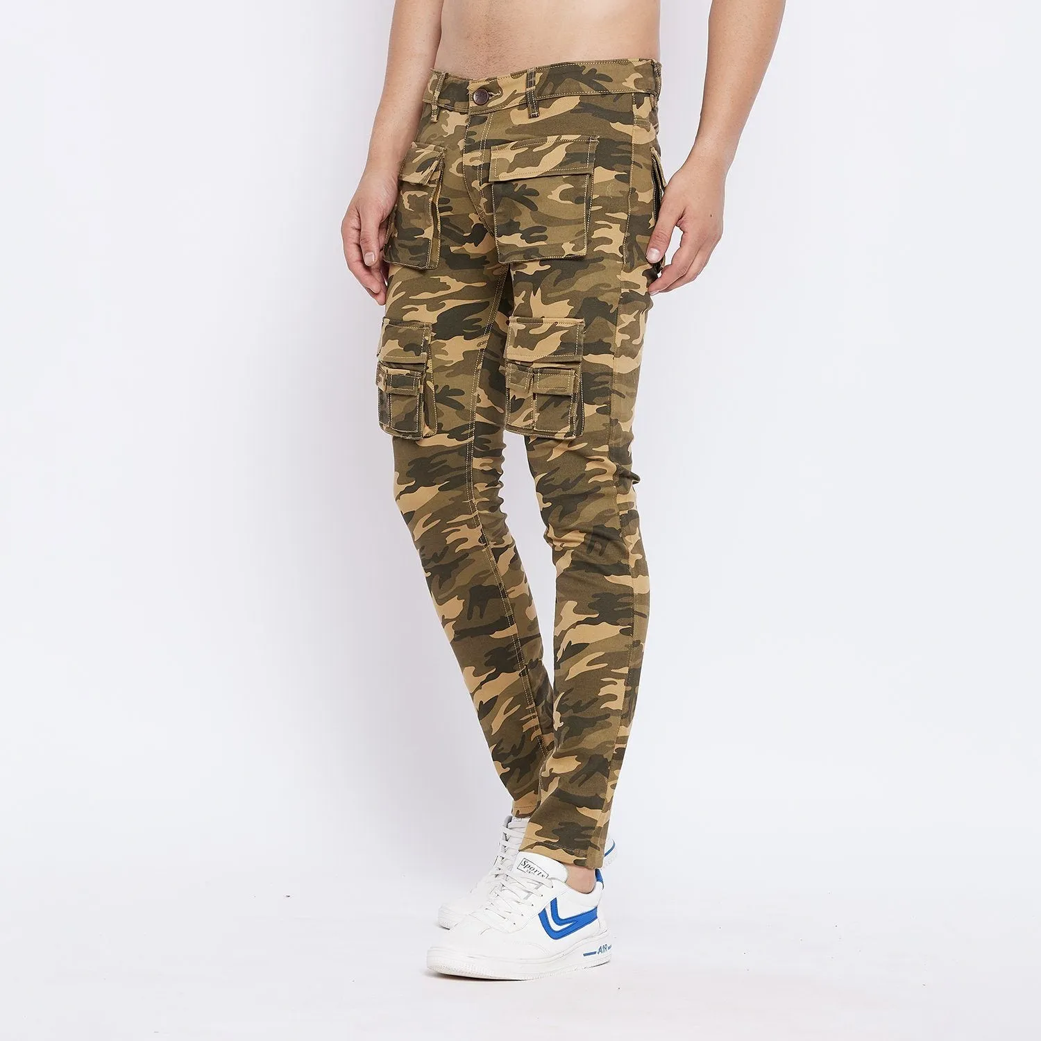 Desert Camo Military Tactical Cargo Denim