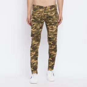 Desert Camo Military Tactical Cargo Denim