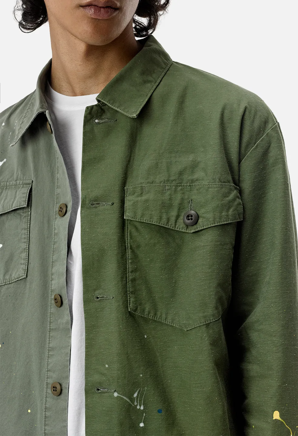 Distorted Military Shirt / Army Green