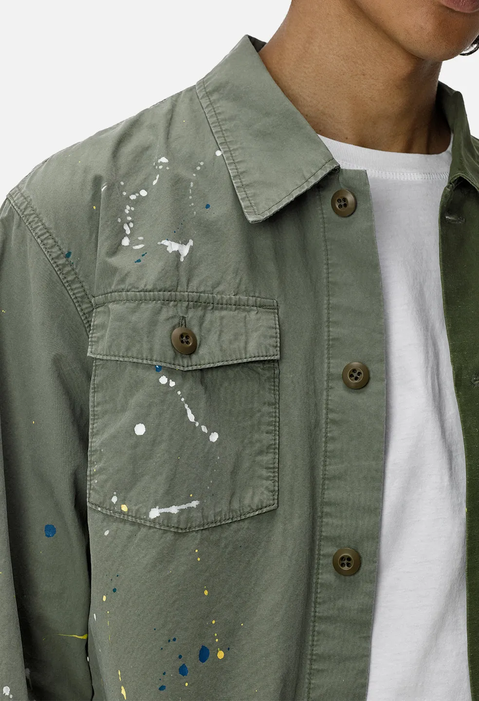 Distorted Military Shirt / Army Green