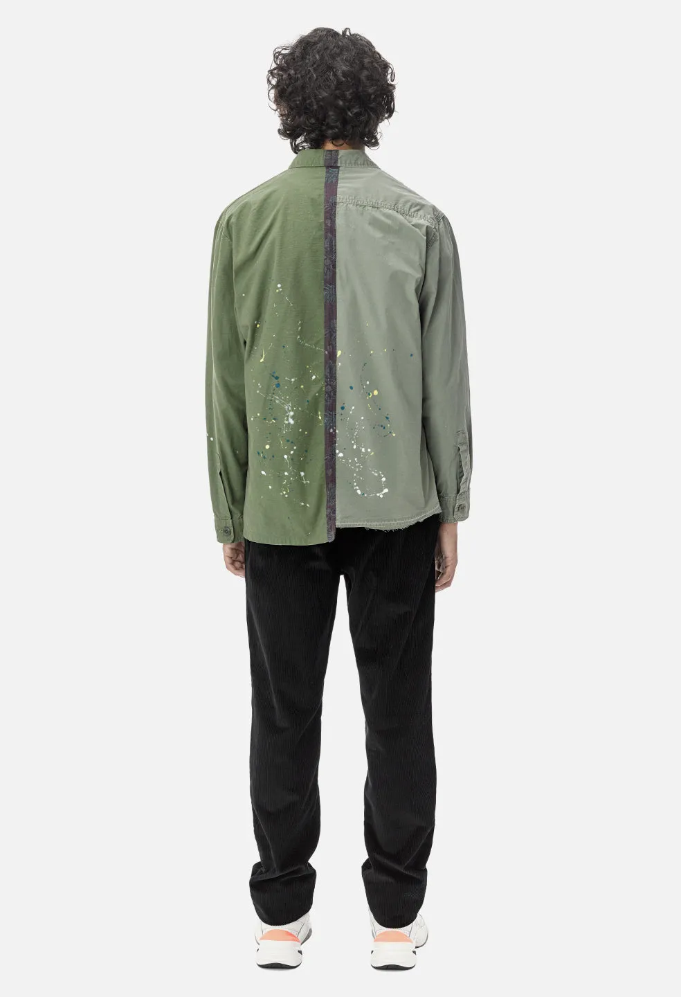 Distorted Military Shirt / Army Green