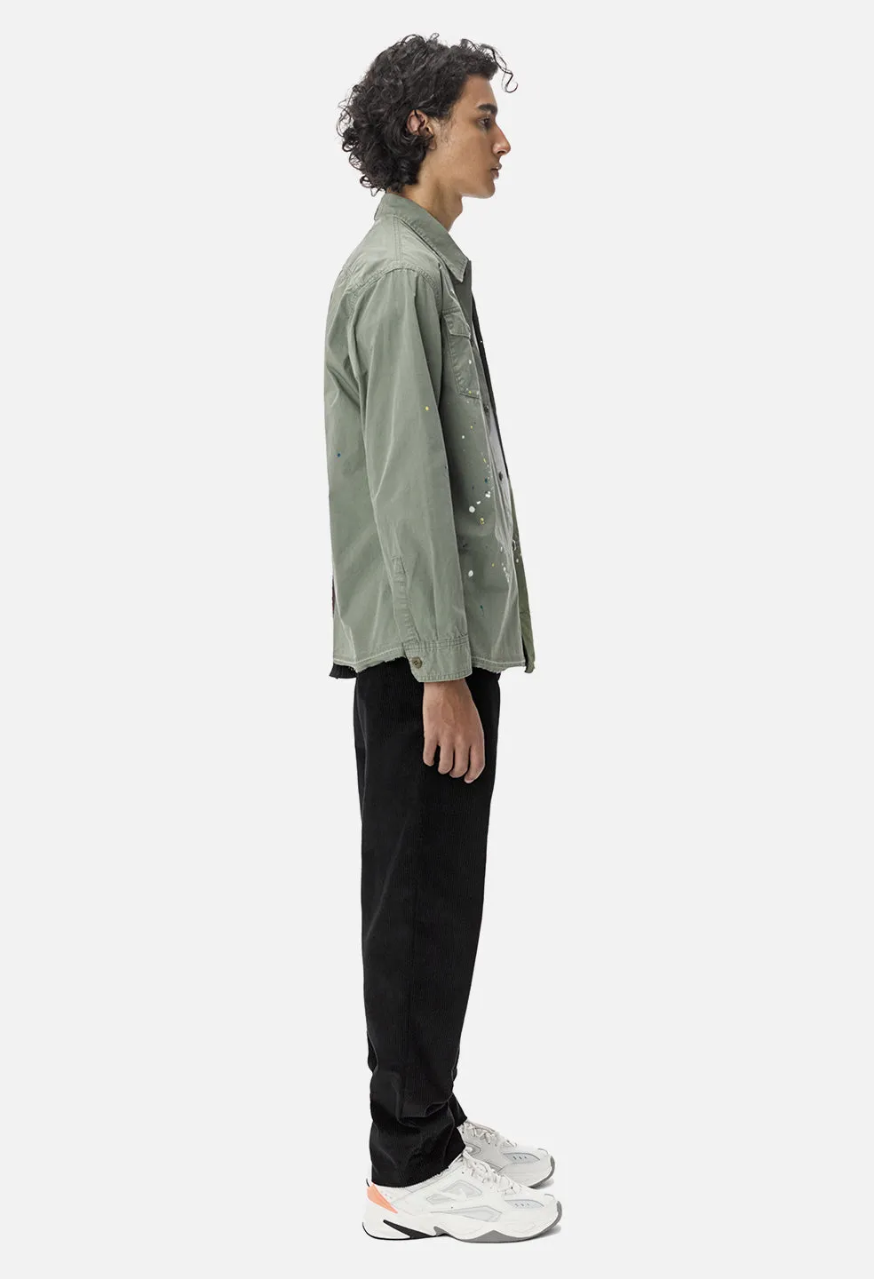 Distorted Military Shirt / Army Green