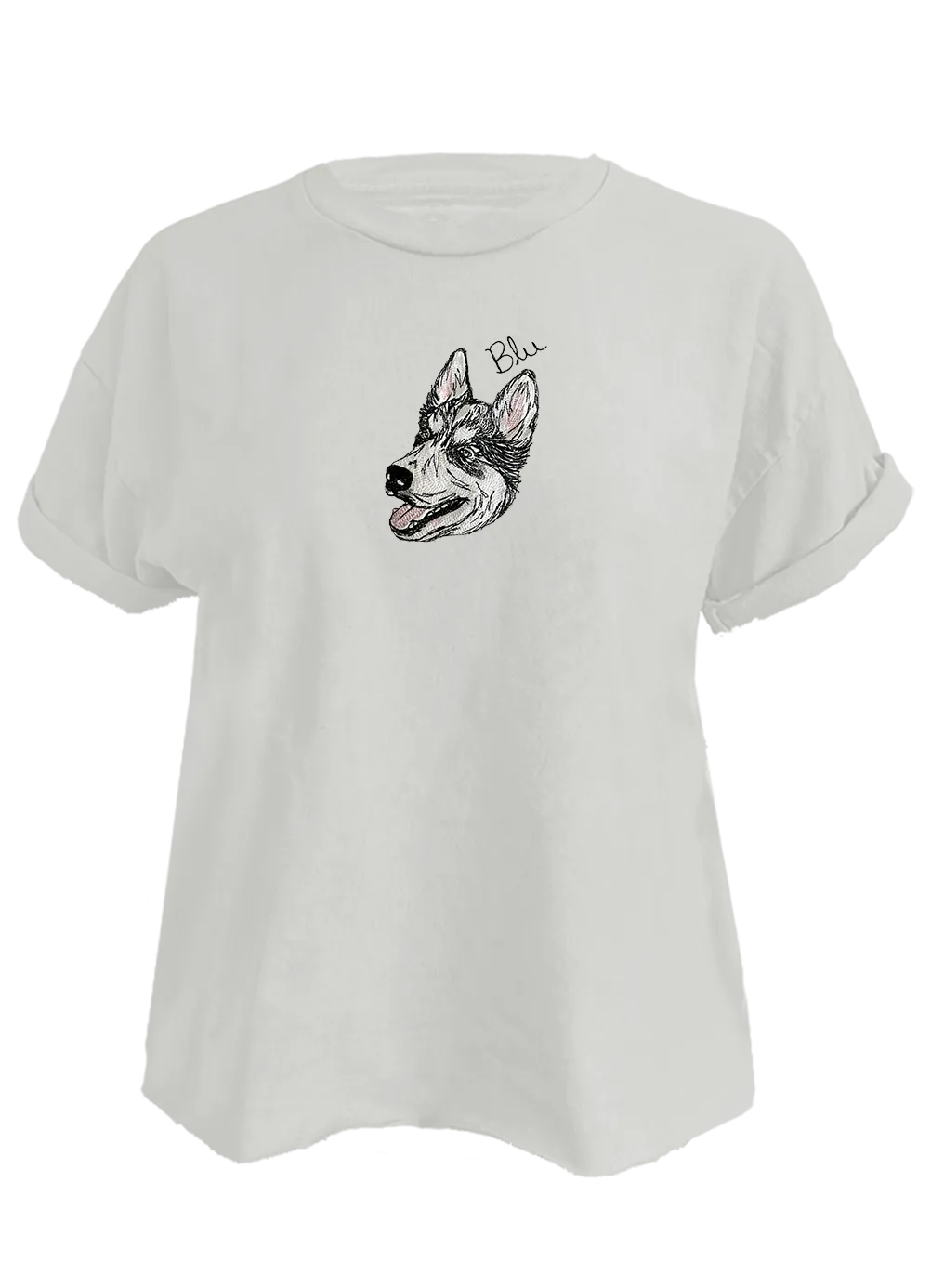 Doodle Pet Portrait Crop Tee