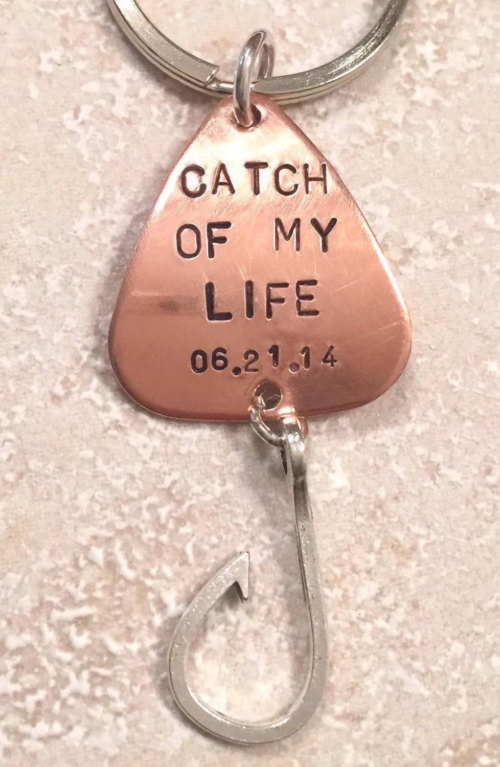 Fishing Keychain, Fathers Day Gifts, For Him, Boyfriend Gift, Personalized Fishing Lure, Hand Stamped Fishing Lure,natashaaloha