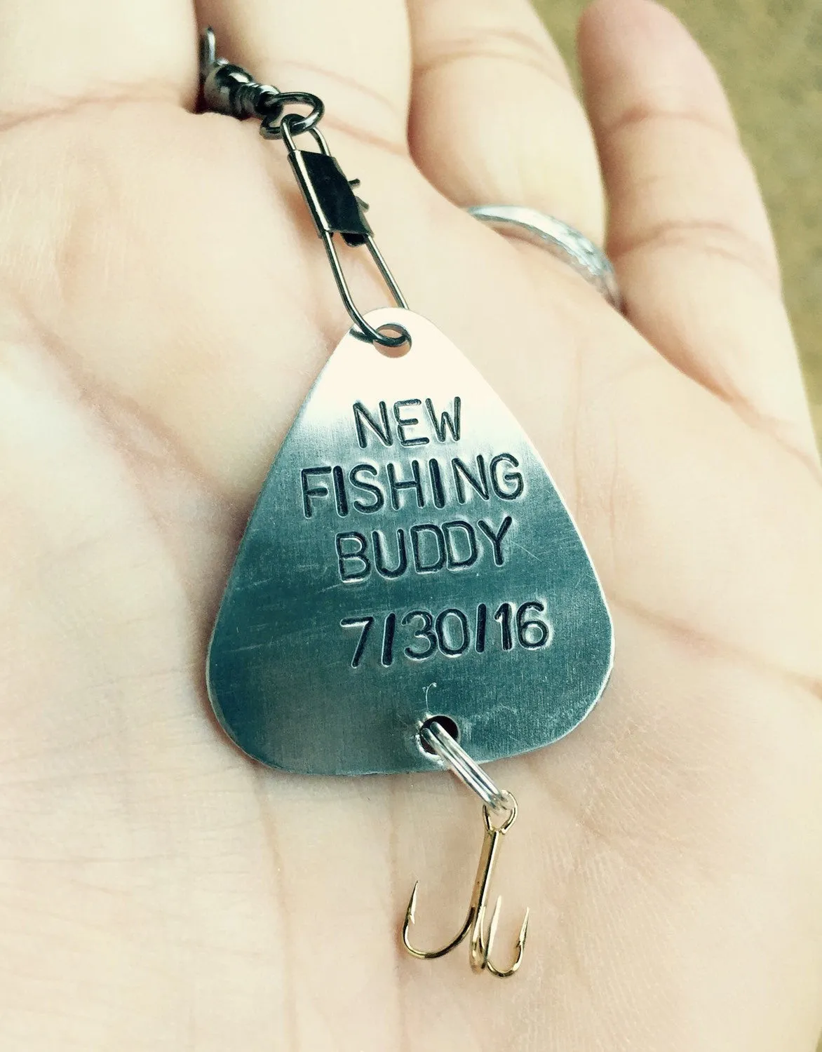 Fishing Lure, Daddys New Fishing Buddy Lure, Boyfriend Gift, Personalized Fishing Lure, natashaaloha, Boyfriend Gift, Valentine Men