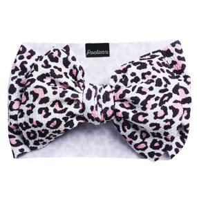 Frenchiestore Pet Head Bow | Pink Leopard