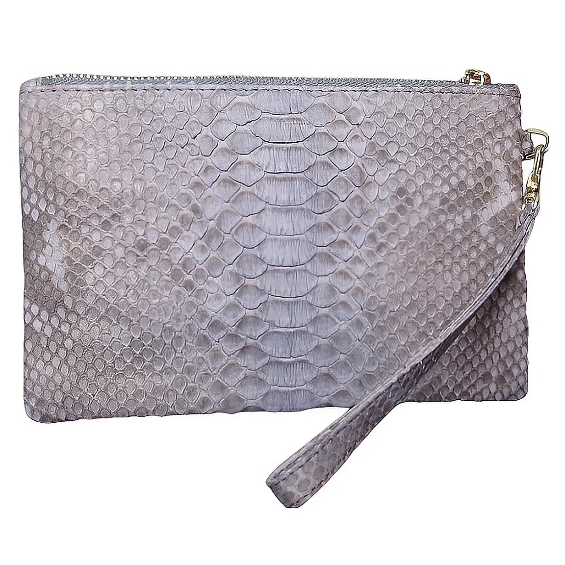 Grey Wristlet Bag