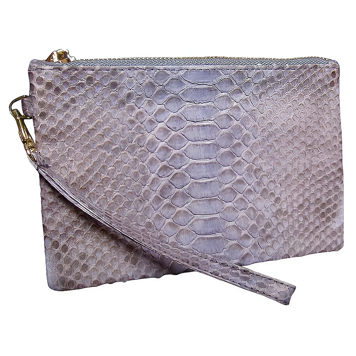 Grey Wristlet Bag