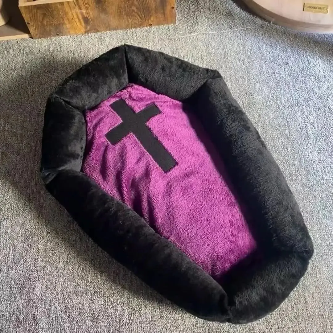 Halloween Casket Pet Bed