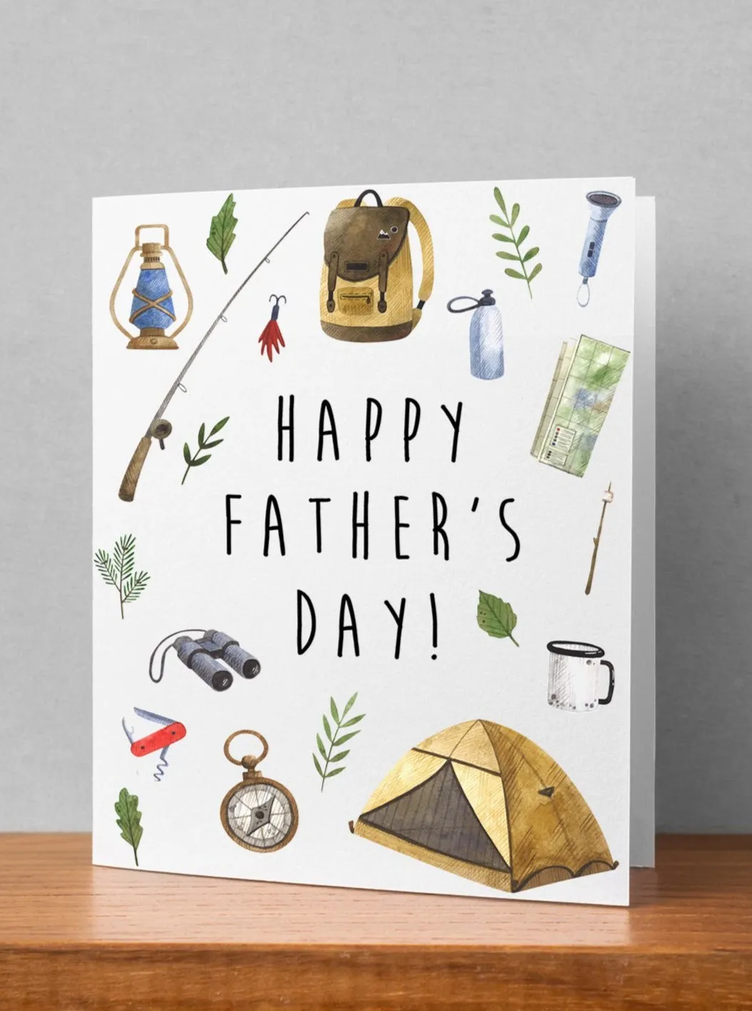 Happy Father's Day Camping Card