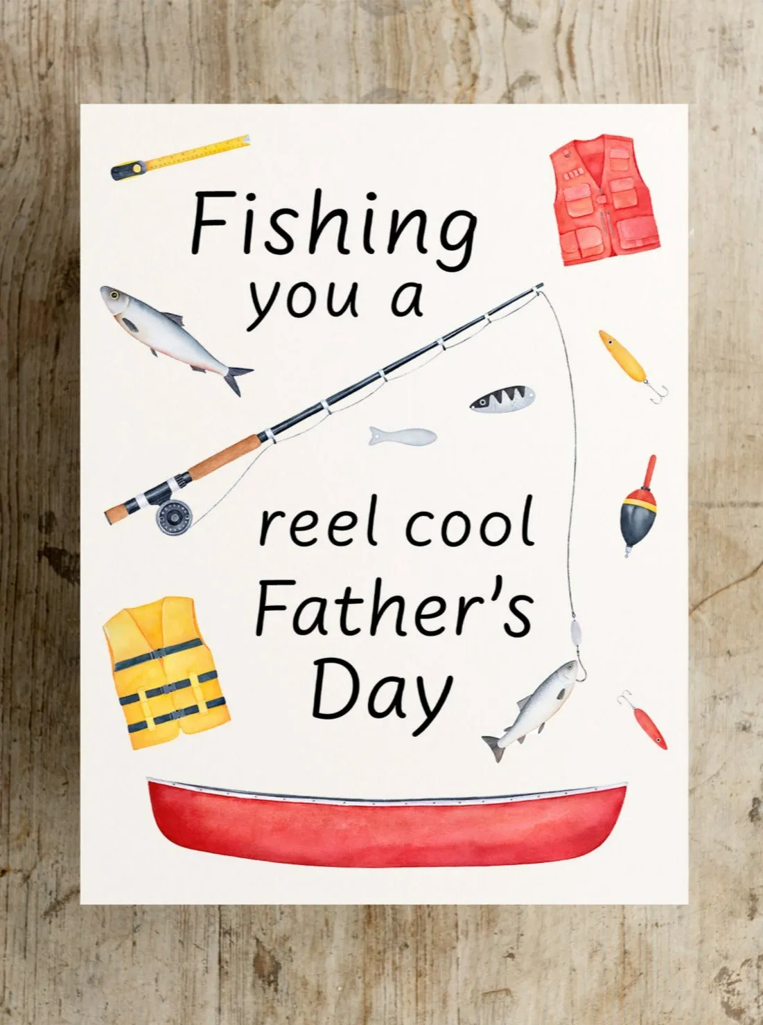 Happy Father's Day Fishing Card