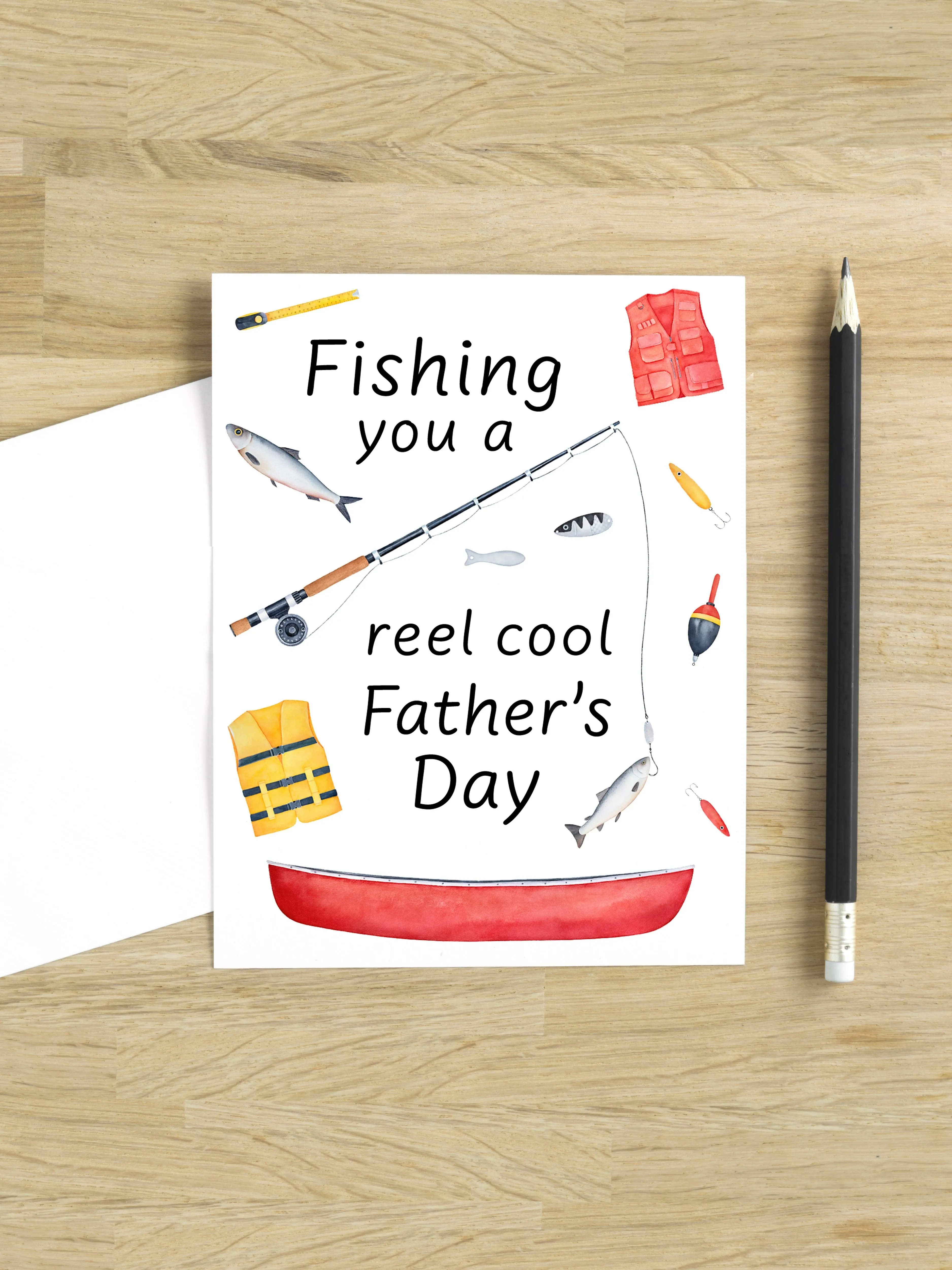 Happy Father's Day Fishing Card