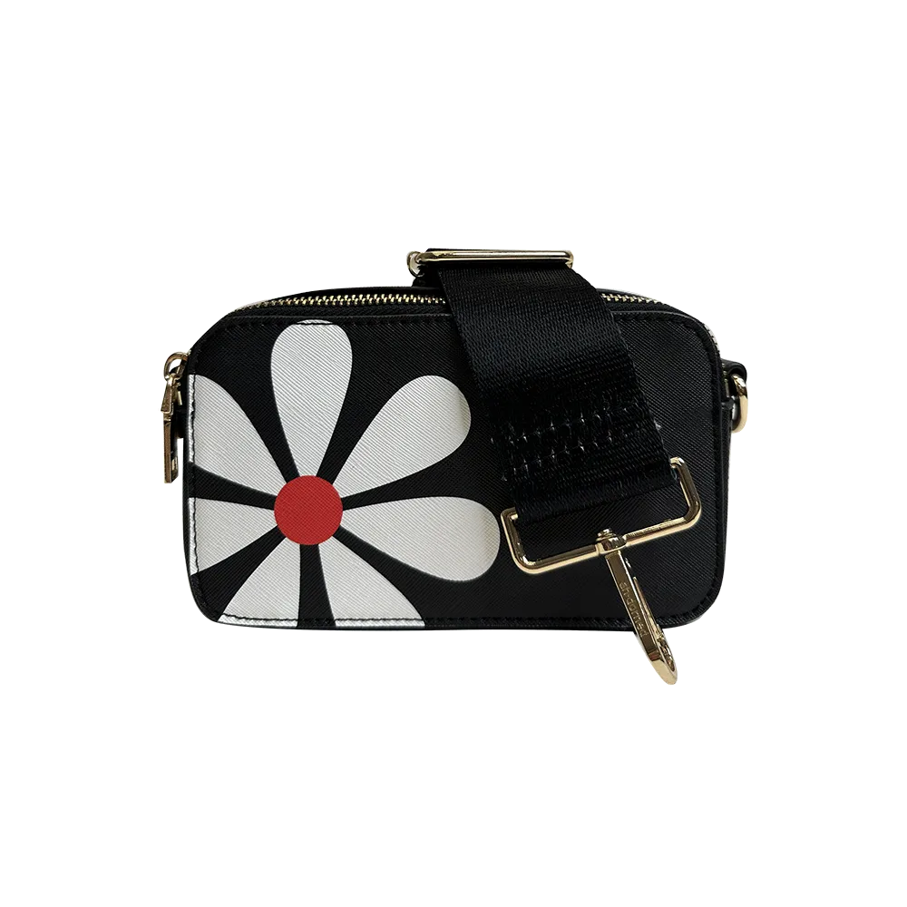 Jamie Flower Camera Bag w/Interchangeable Bag Strap