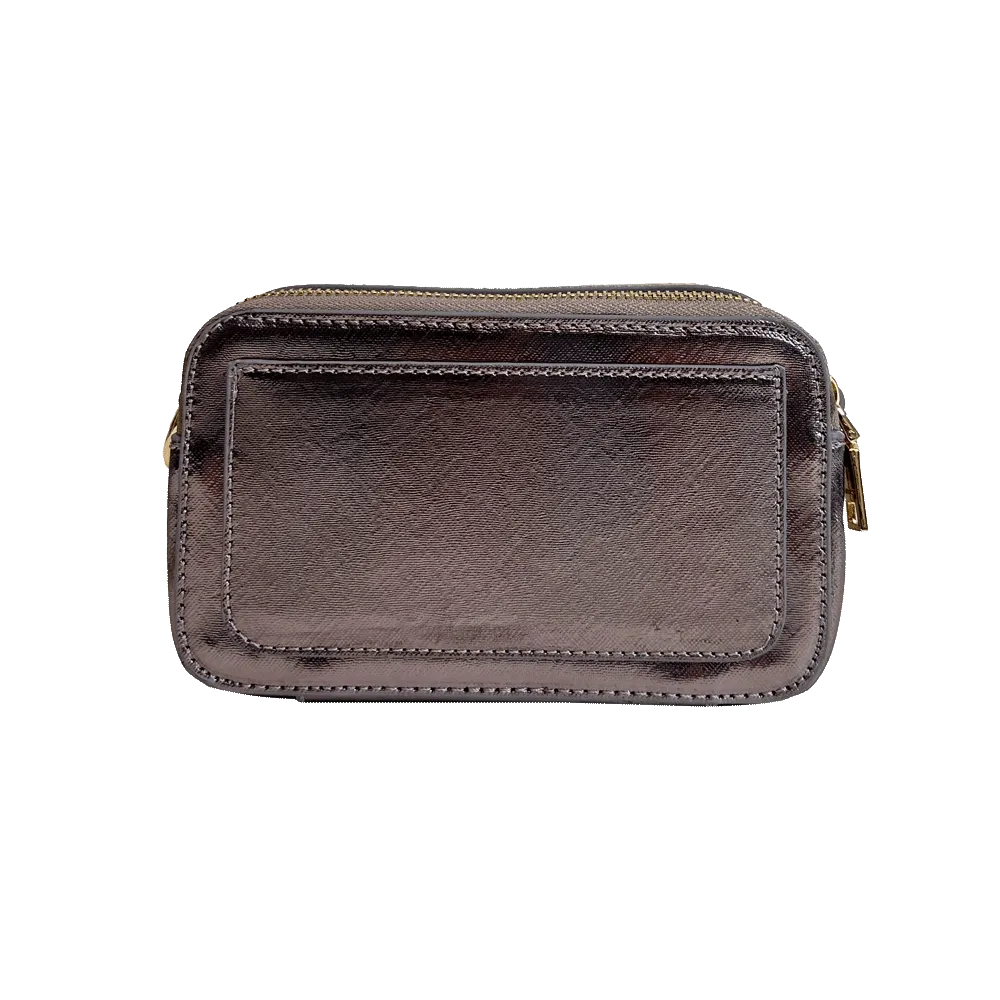 Jamie Metallic Vegan Camera Bag