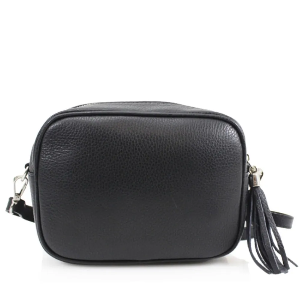 Leather Camera Bag - Black