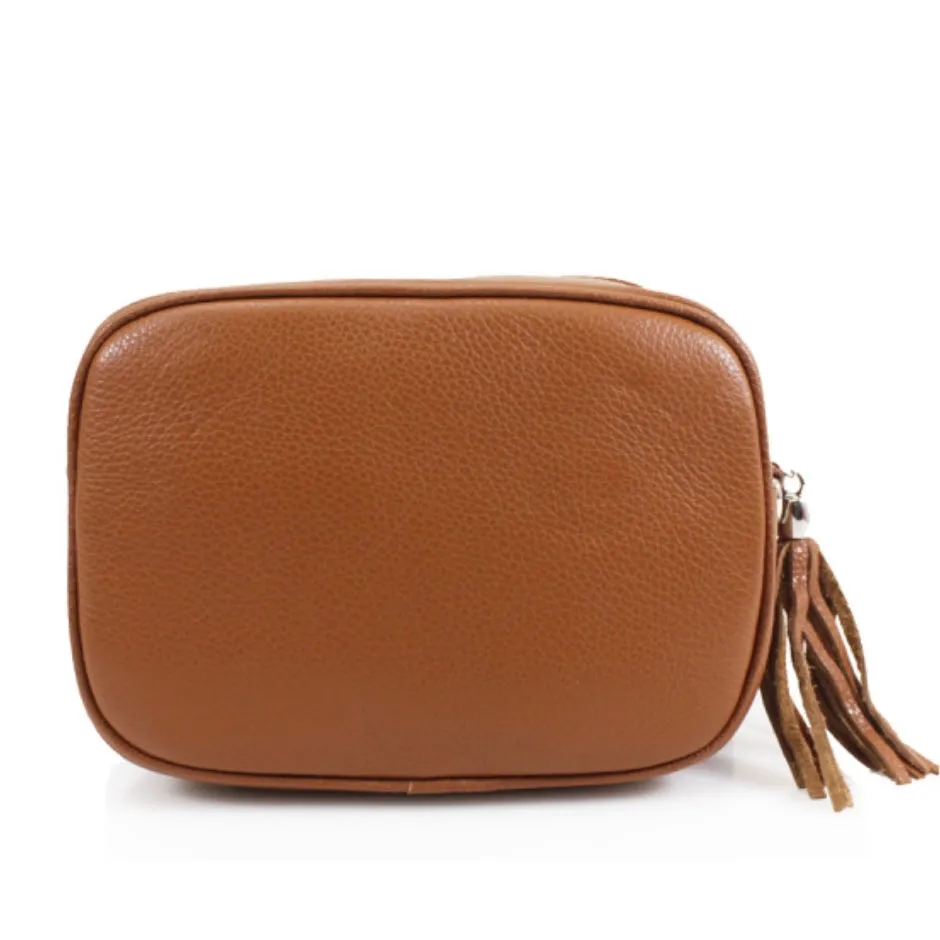 Leather Camera Bag - Tan