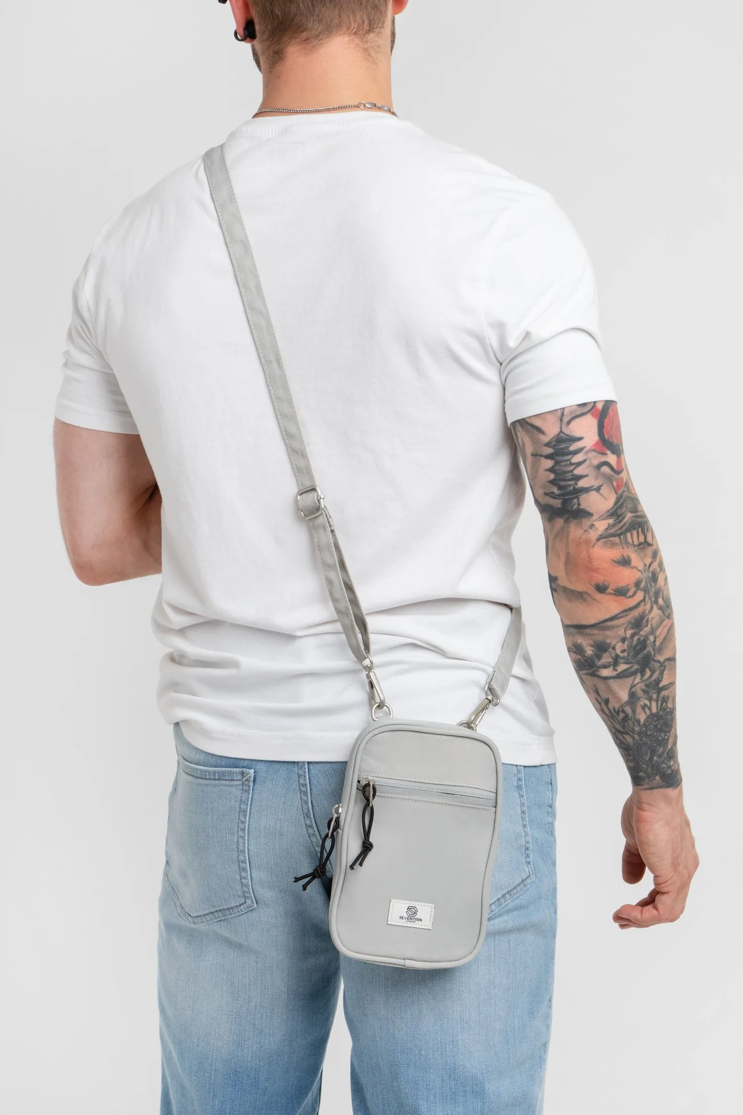 Lewisham Mini Crossbody Bag - Light Grey