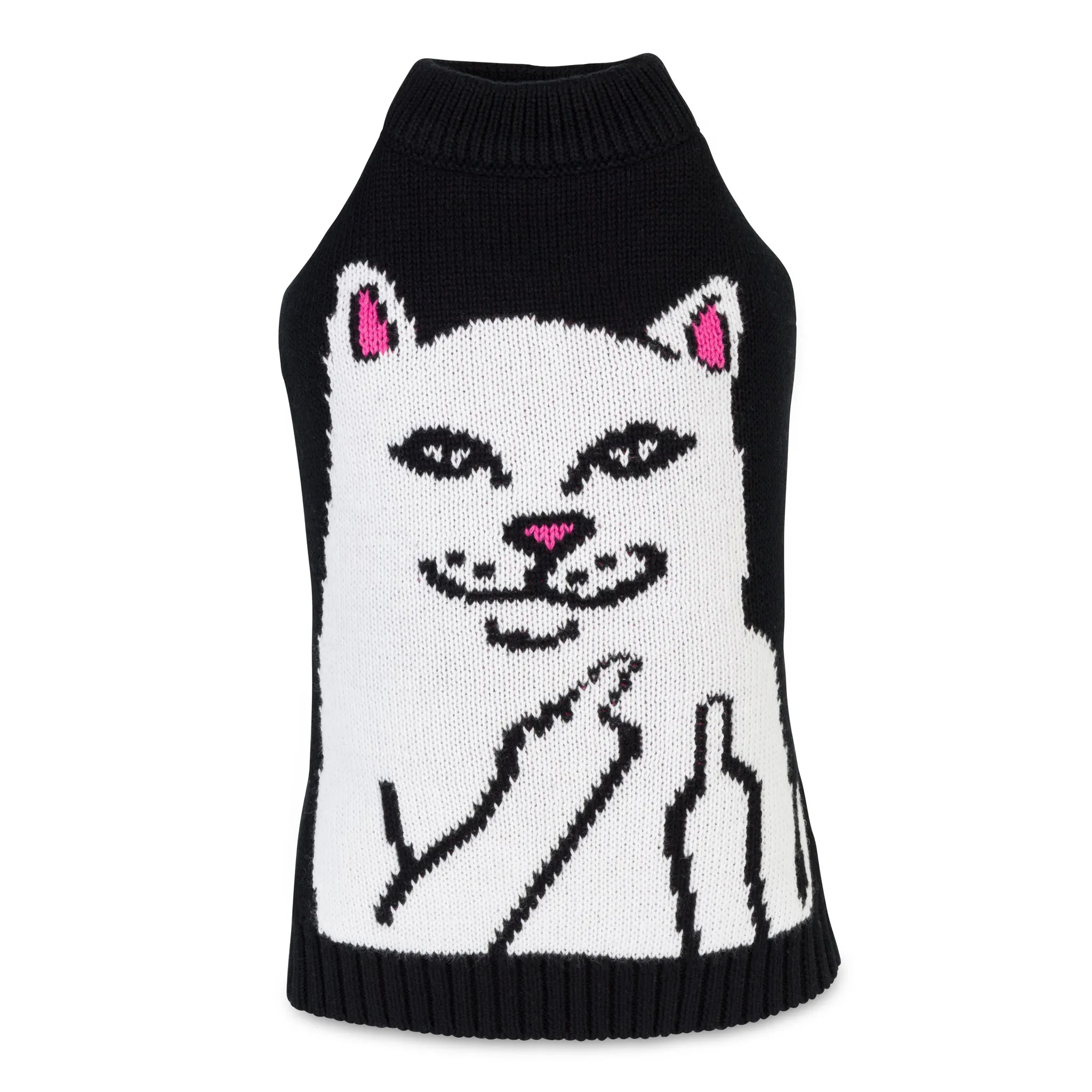 Lord Nermal Pet Knit Sweater Vest (Black)