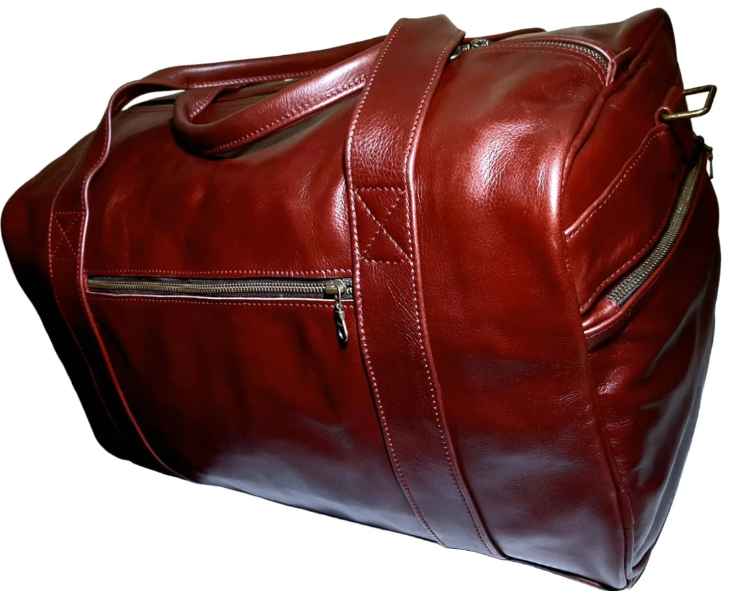 Masai leather travel bags