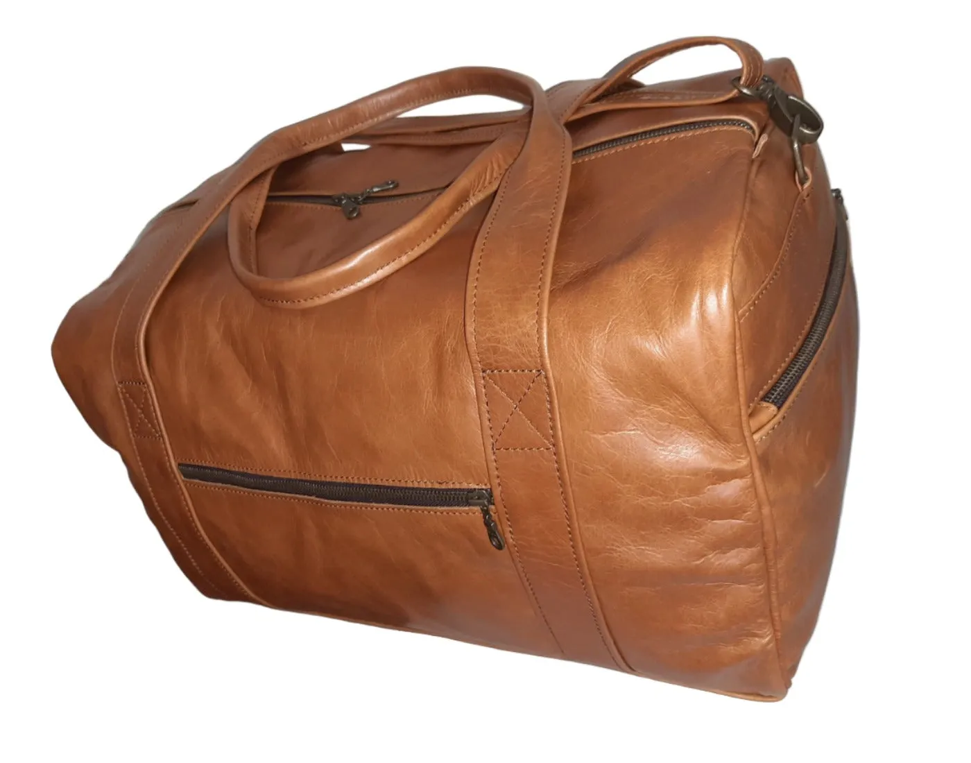 Masai leather travel bags