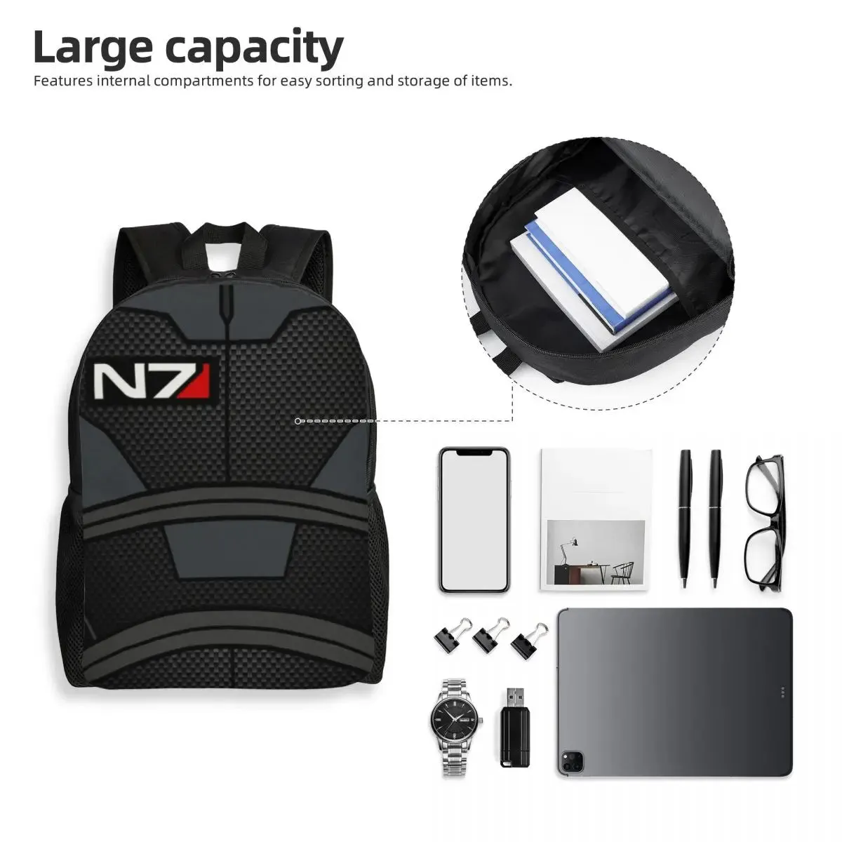 Mass Effect N7 Armor Travel Backpack